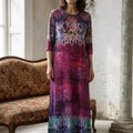 Ankle Length Dress with Sleeves - Let Love Clothing