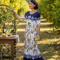 Ankle Length Dress with Sleeves - Let Love Clothing