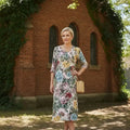 Dress Below the Knee, with Sleeves - Let Love Clothing