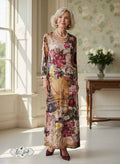Ankle Length Dress with Sleeves - Let Love Clothing