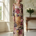 Ankle Length Dress with Sleeves - Let Love Clothing